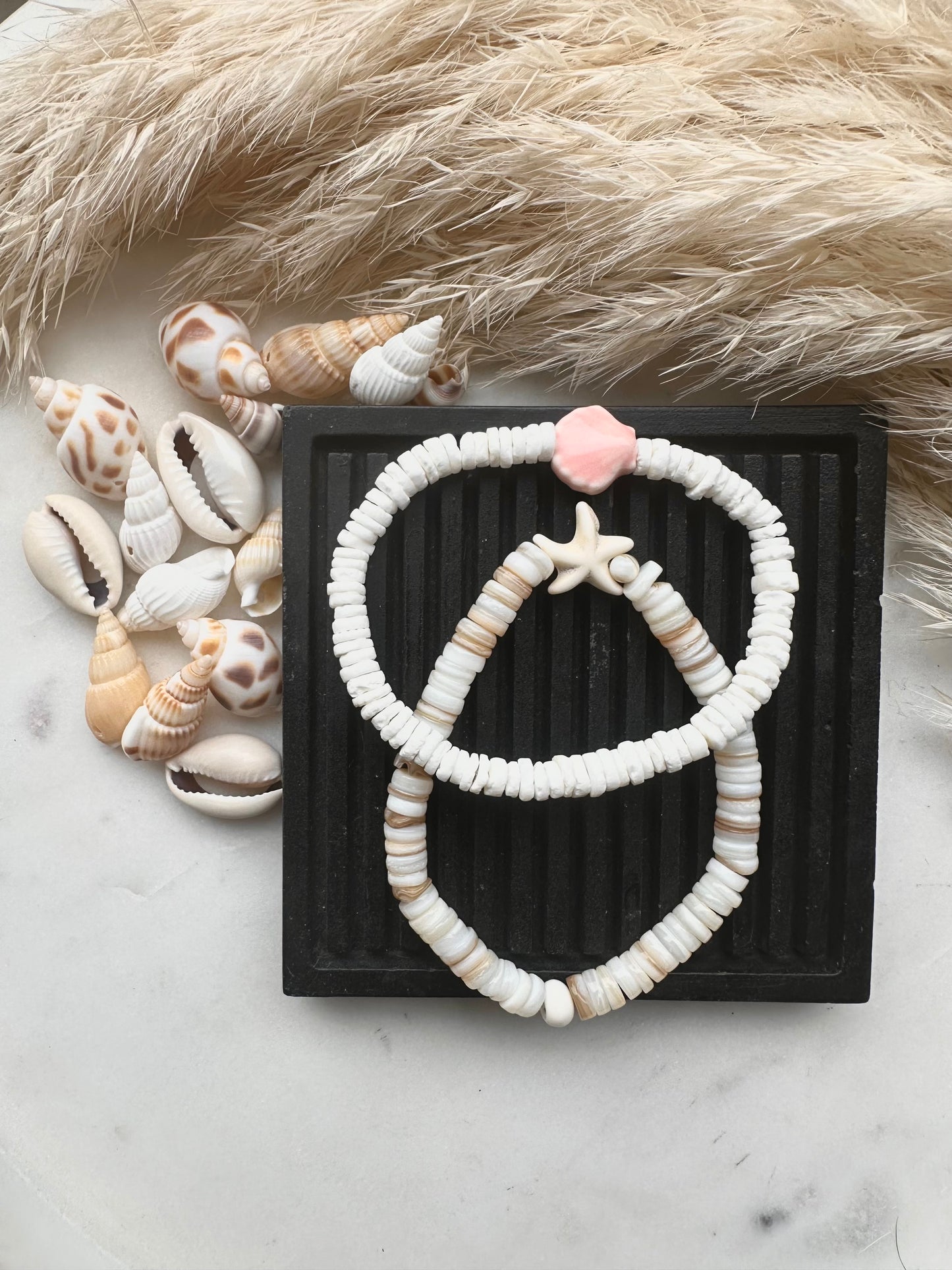 Shell beach bracelets