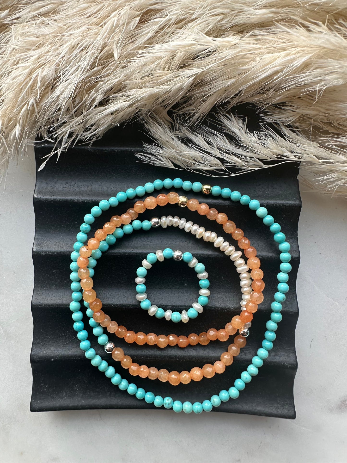 Beach Vibes - gemstone bracelets 🐚