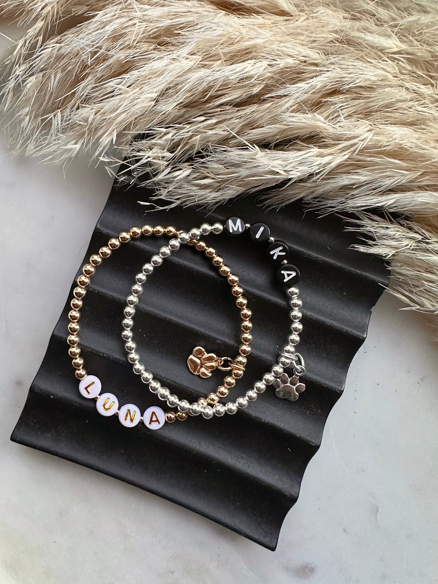 Paw charm bracelets