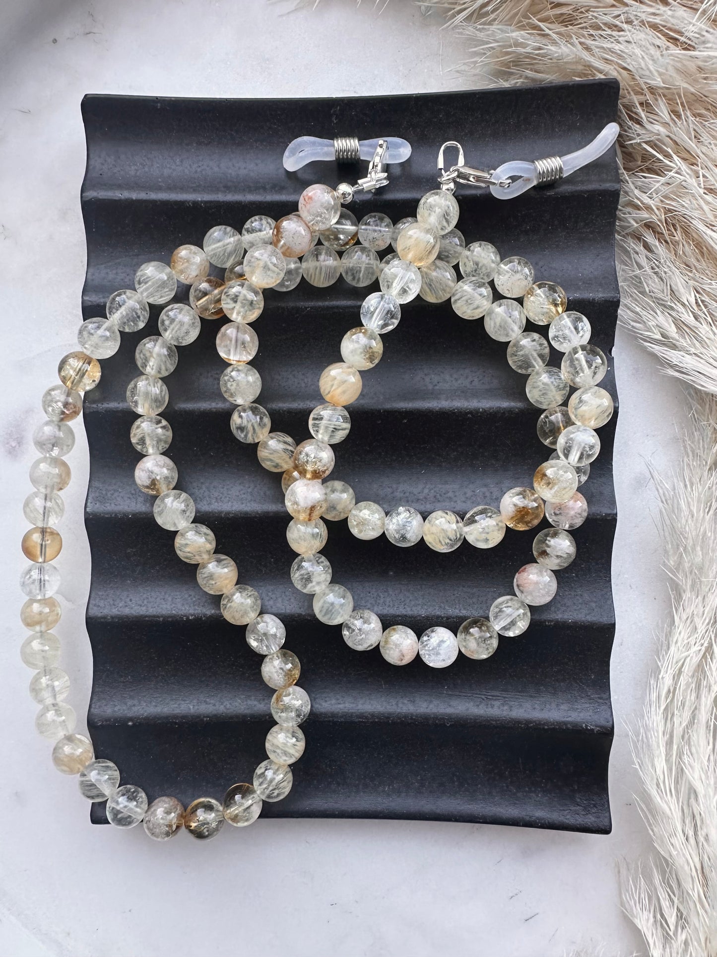 Gemstone sunglasses chain
