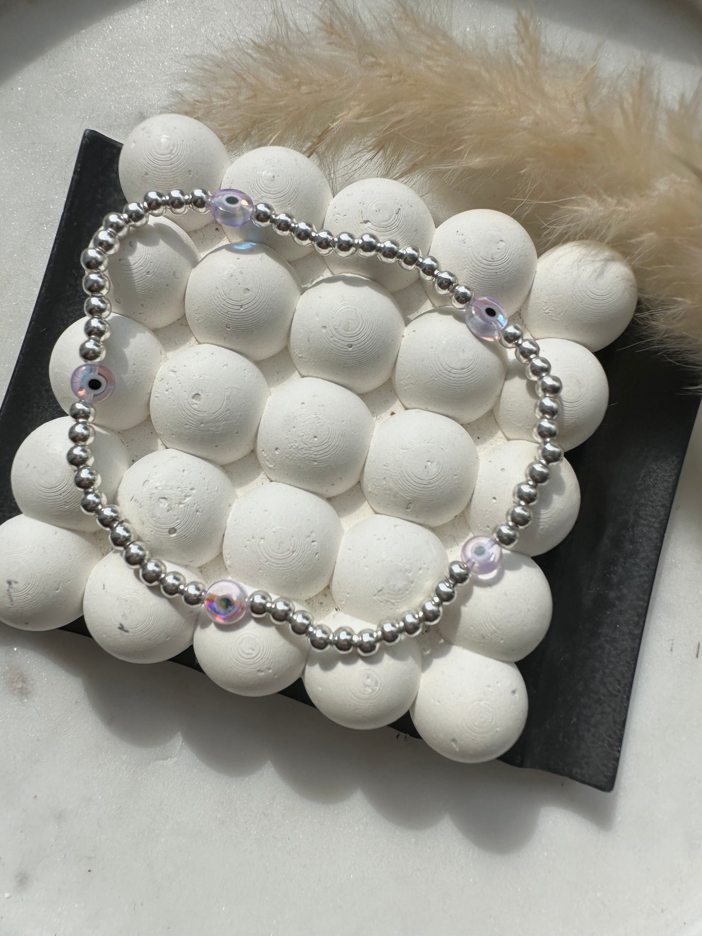 Mermaid evil eye anklet
