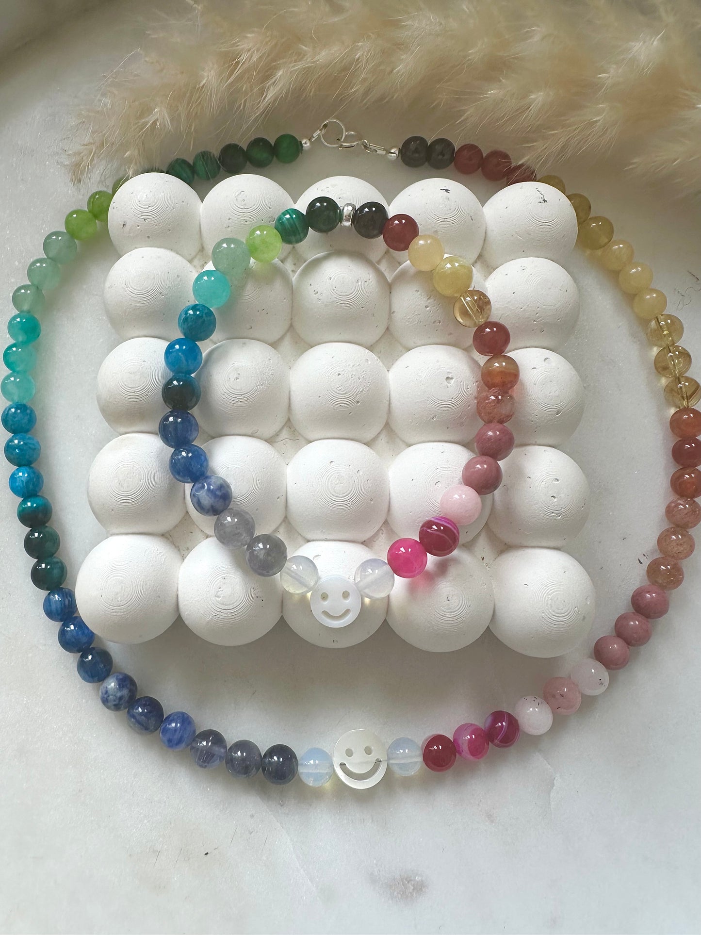 Rainbow gemstone bracelet