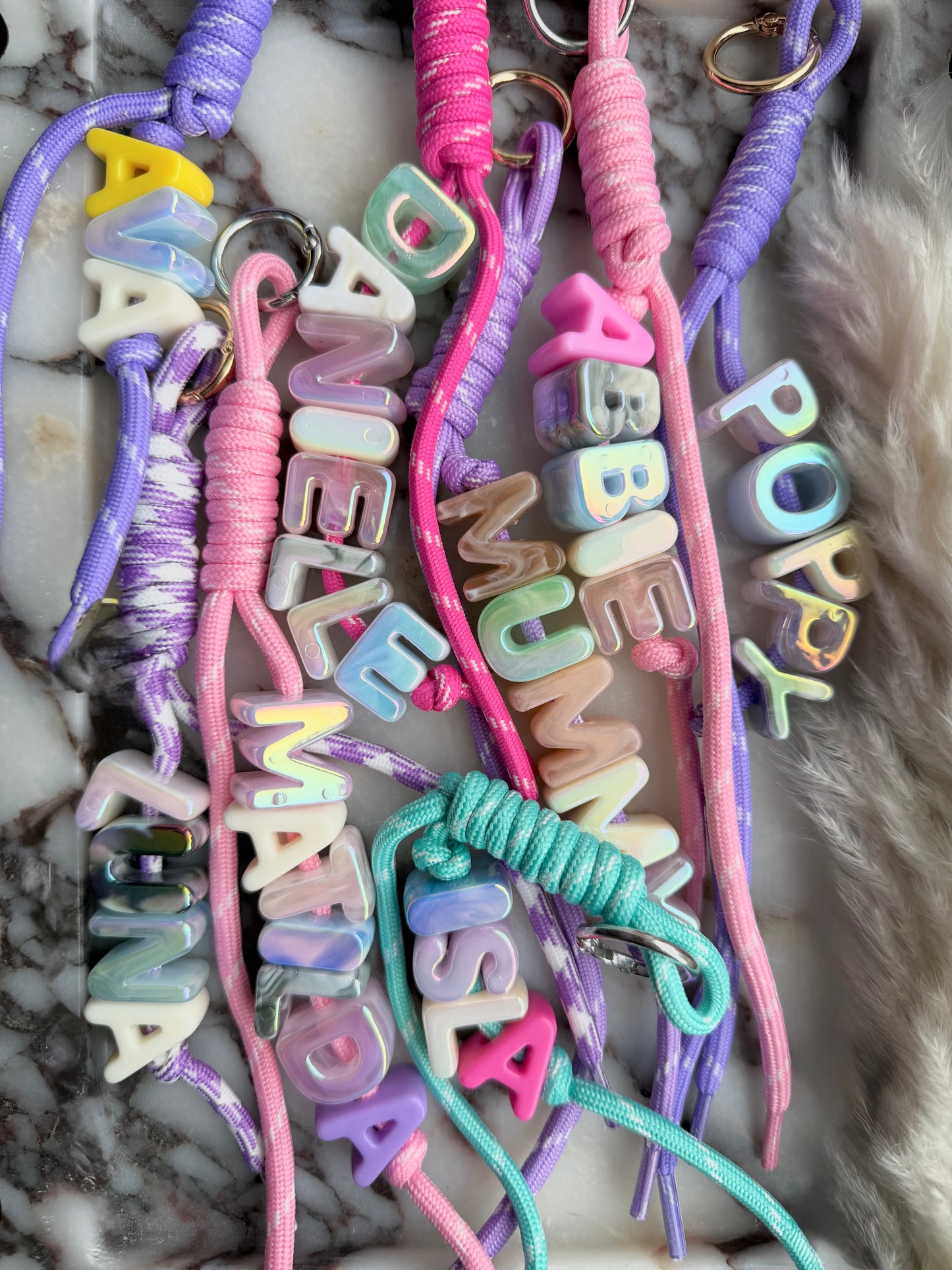 The Pastels - custom clip charms