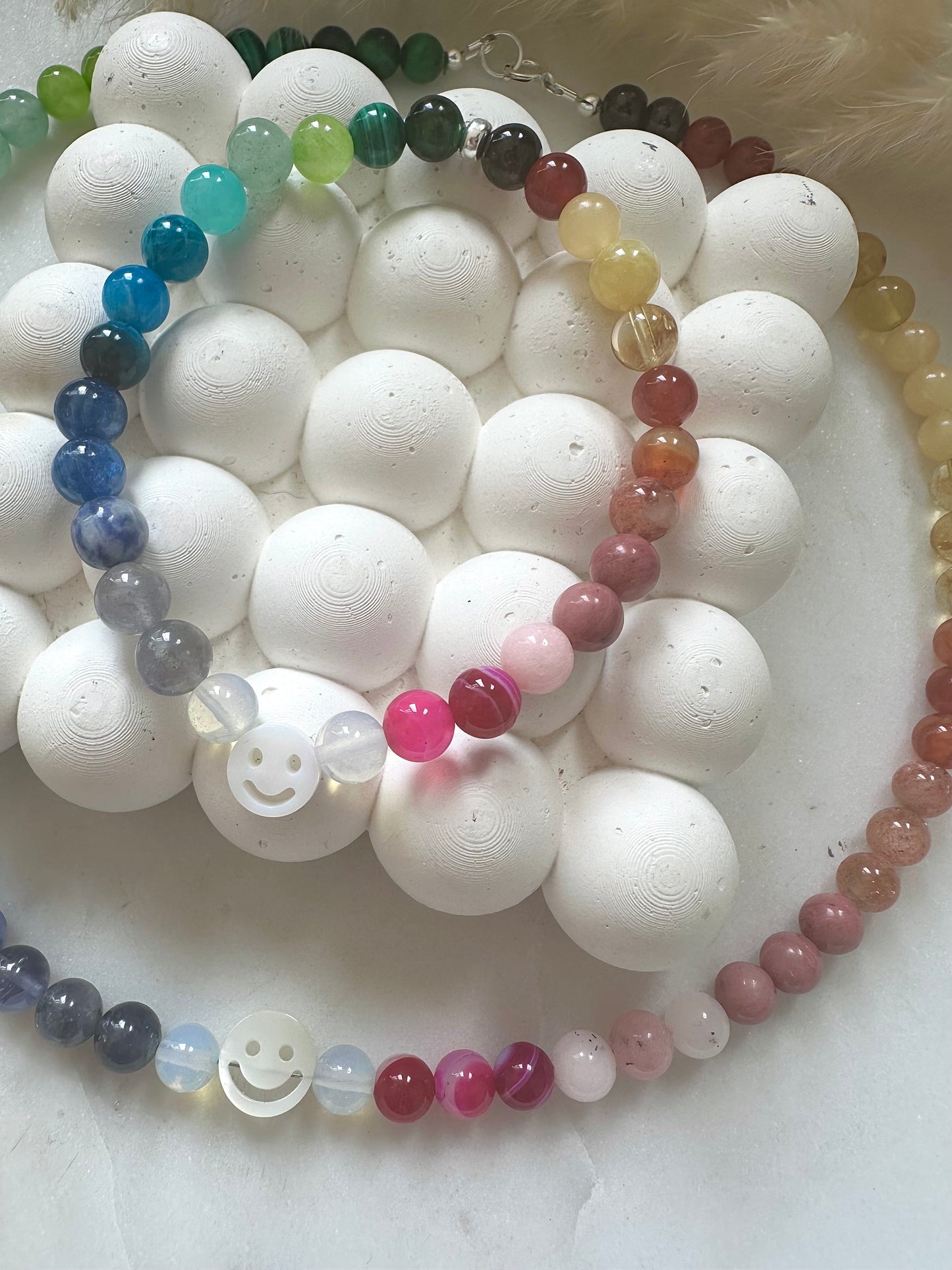 Rainbow gemstone bracelet