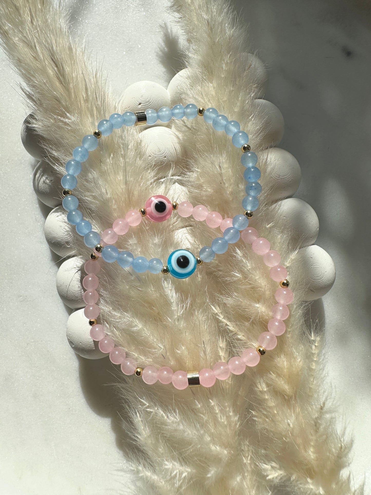 Children’s pastel evil eye bracelets