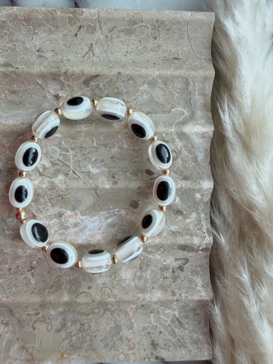 Luxe Oval Evil Eyes