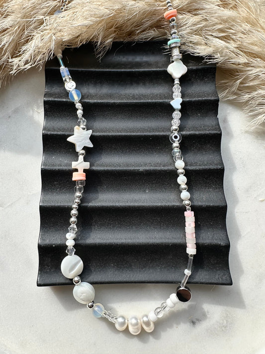 Multi-beaded necklace