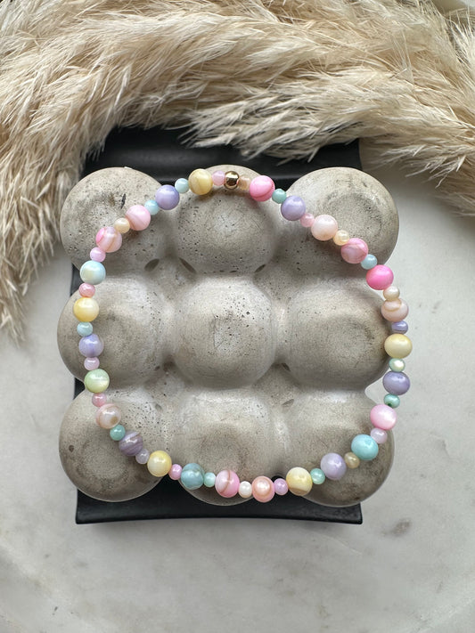 Candy pearls satellite bracelet