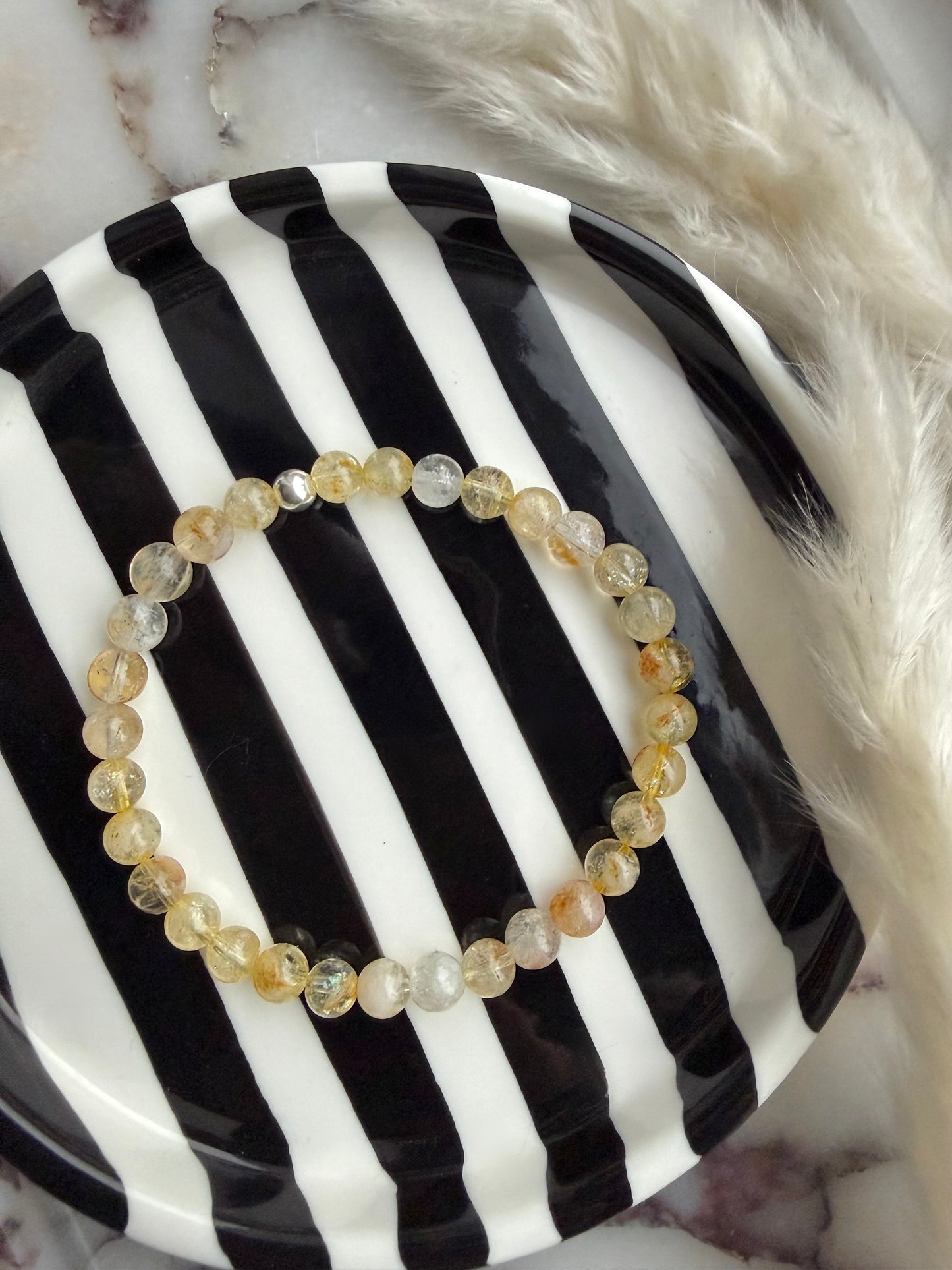 Citrine children’s anklet