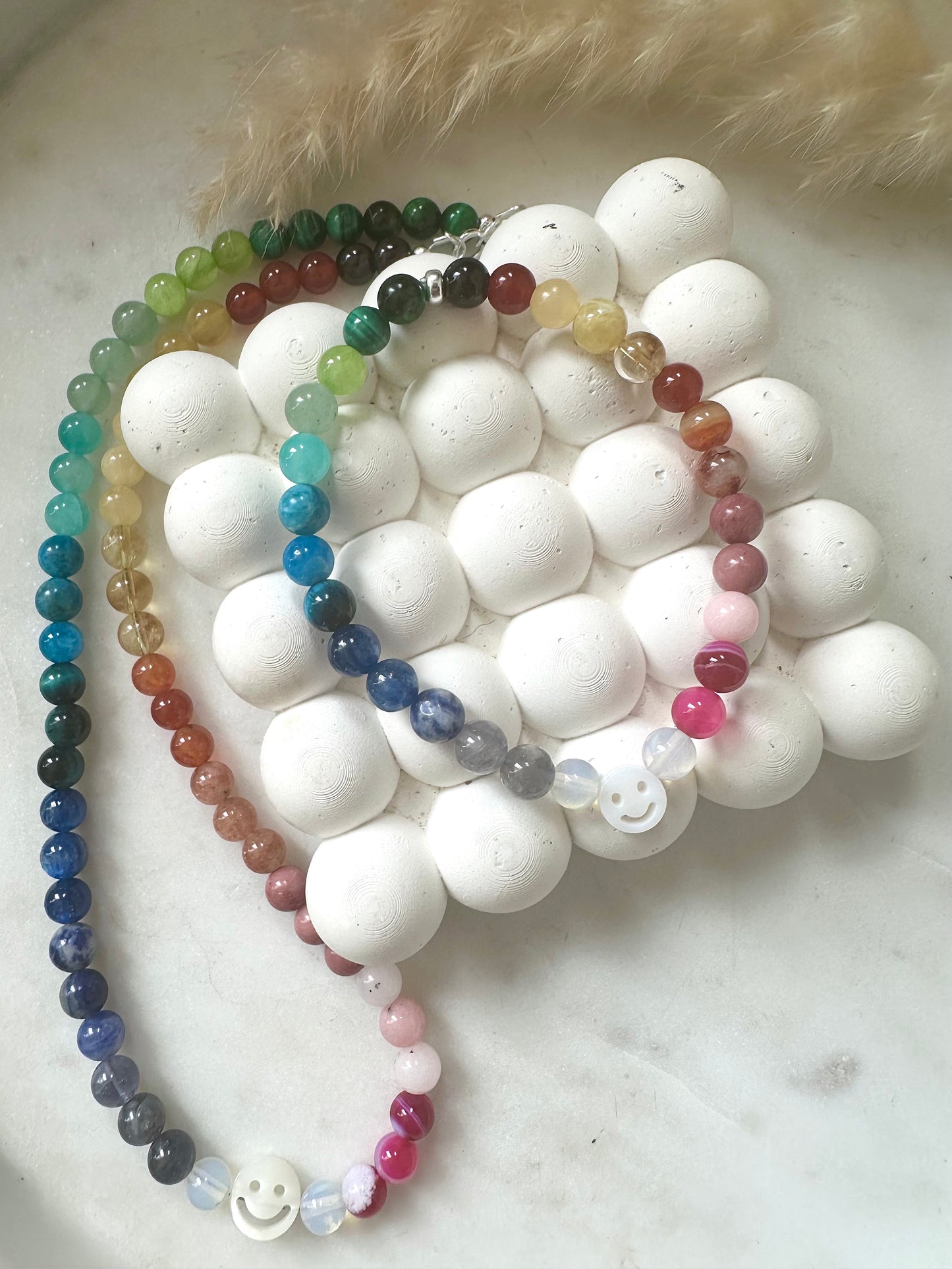 Rainbow gemstone bracelet