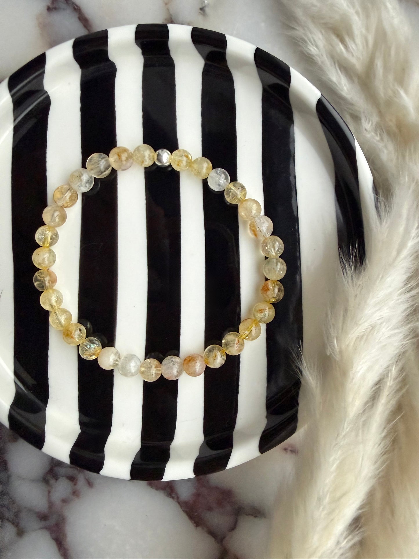 Citrine children’s anklet
