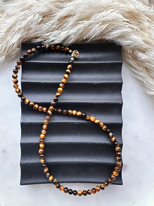 Tigers eye choker