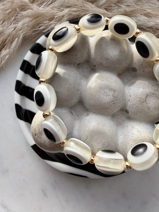 Luxe Oval Evil Eyes