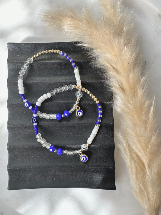 Evil eye charm bracelet