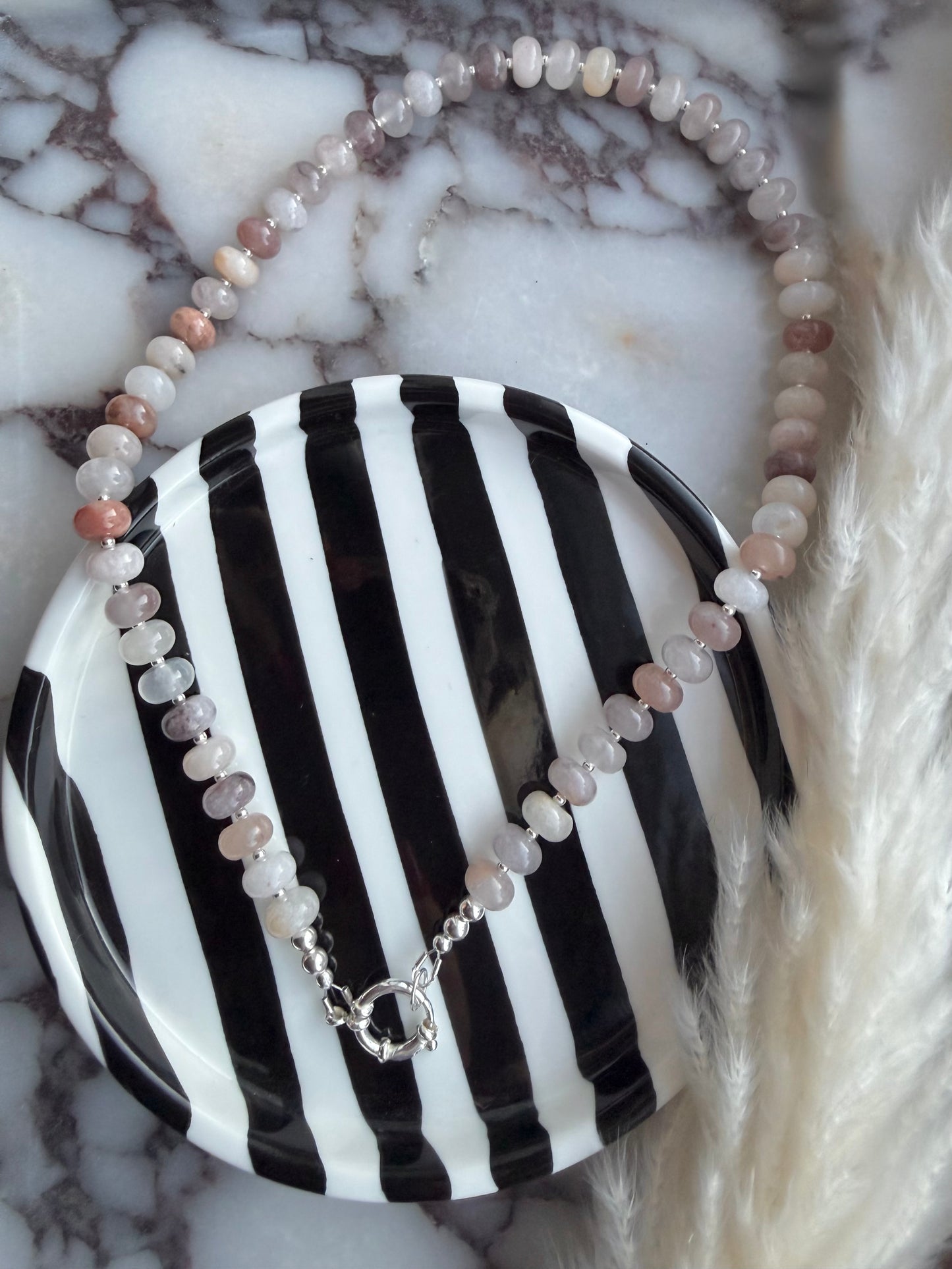Natural Pink Aventurine necklace