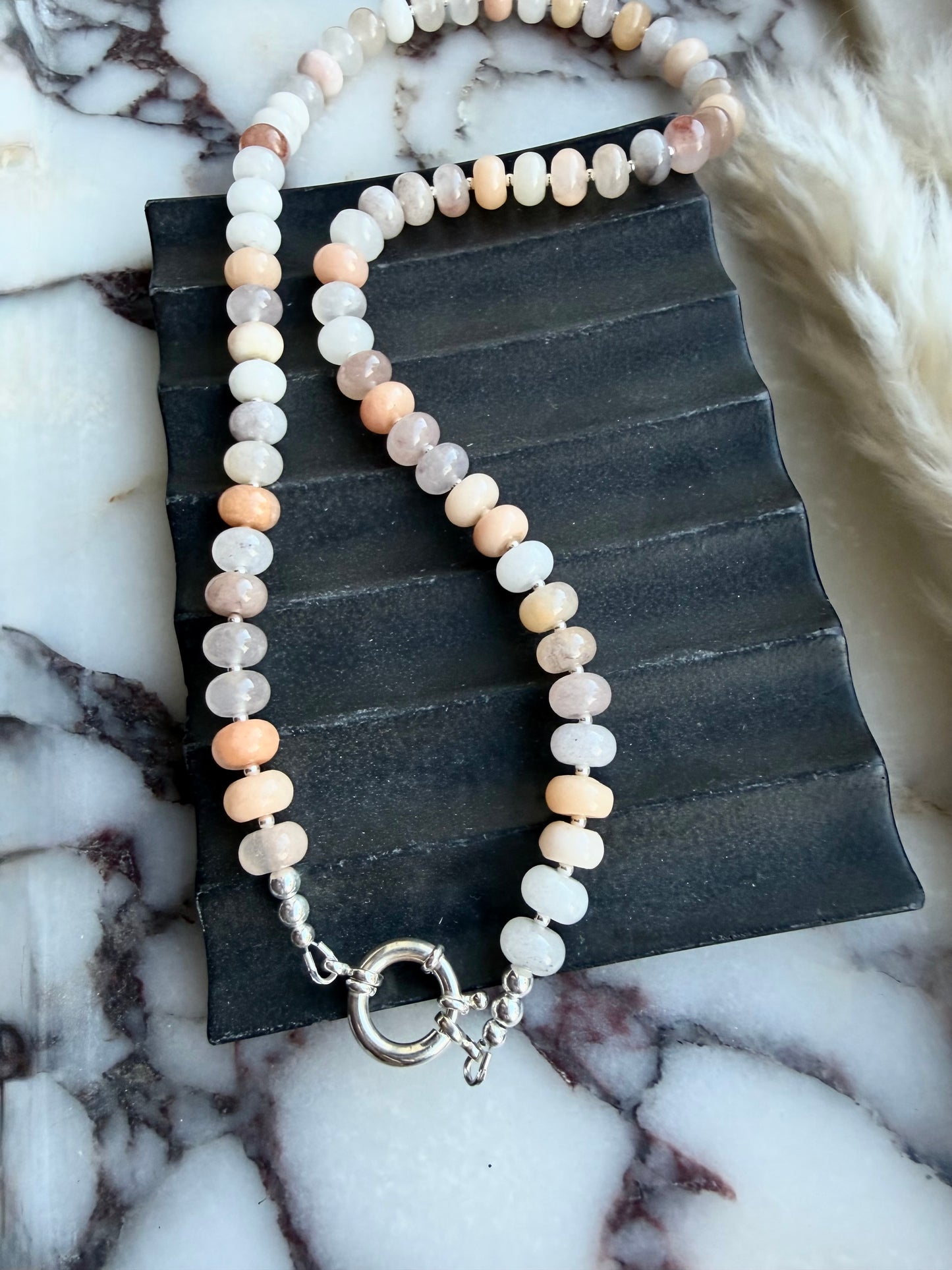 Natural Pink Aventurine necklace