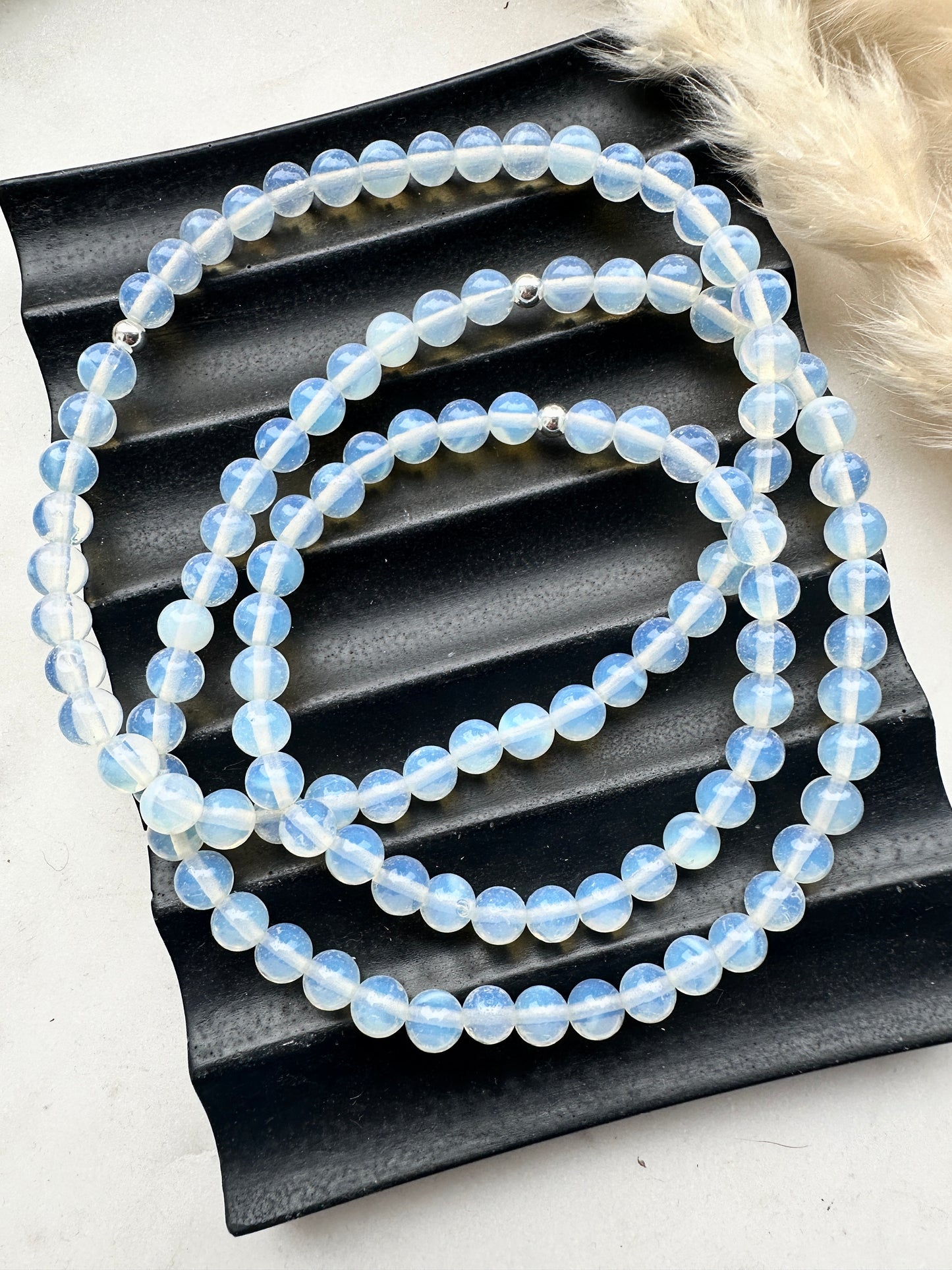 Moonstone anklet