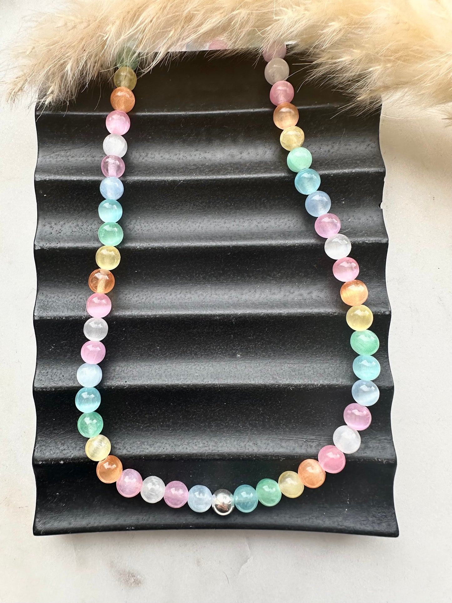 Candy Selenite necklace