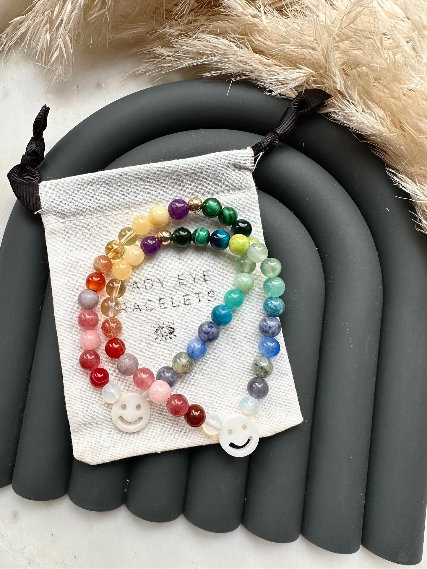 Rainbow gemstone bracelet