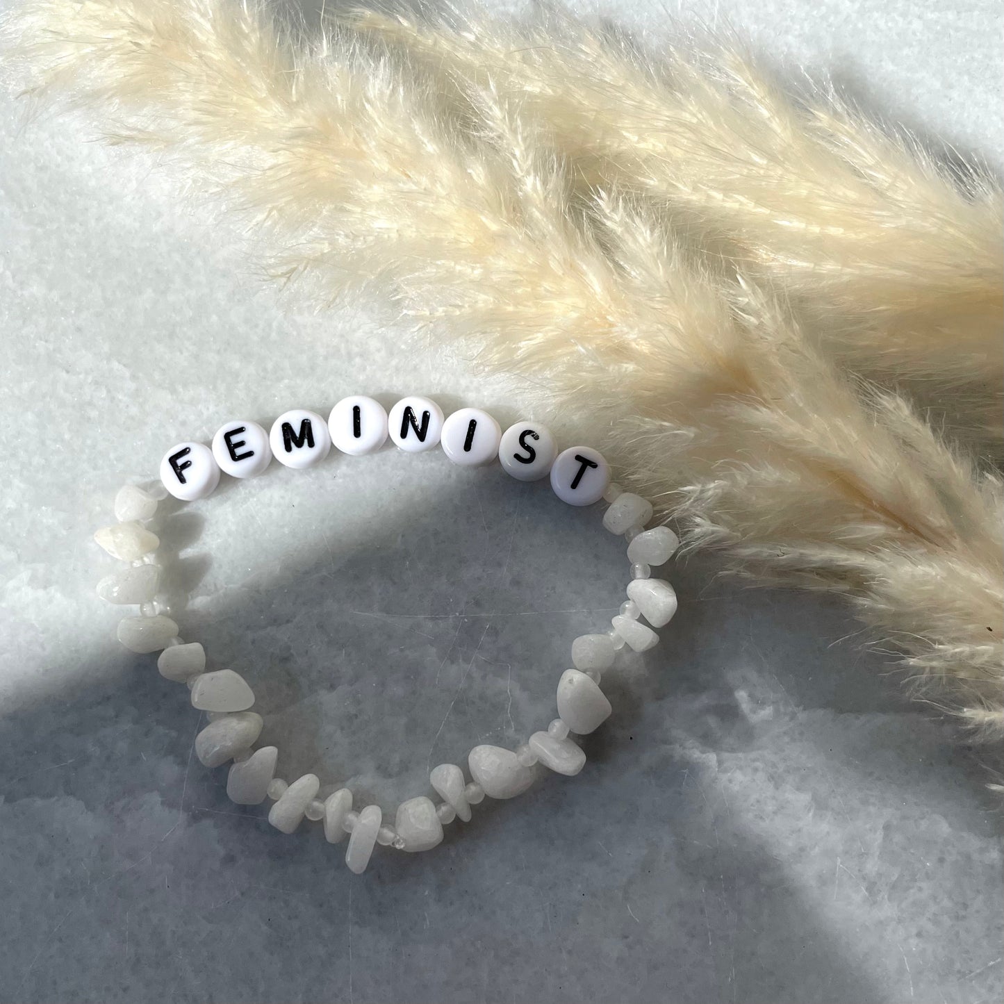 Crystal chip personalised bracelet