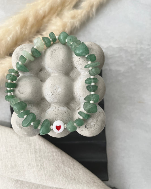 Aventurine heart