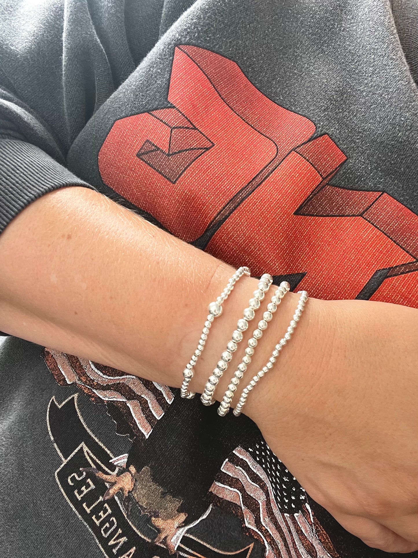 Sterling Silver stacker bracelets